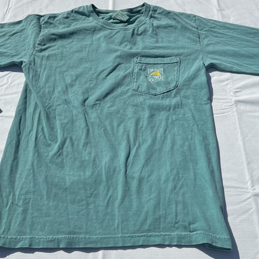 Chouinard Comfort Colors The Salty Dog Cafe Long Sleeve Shirt Size Small